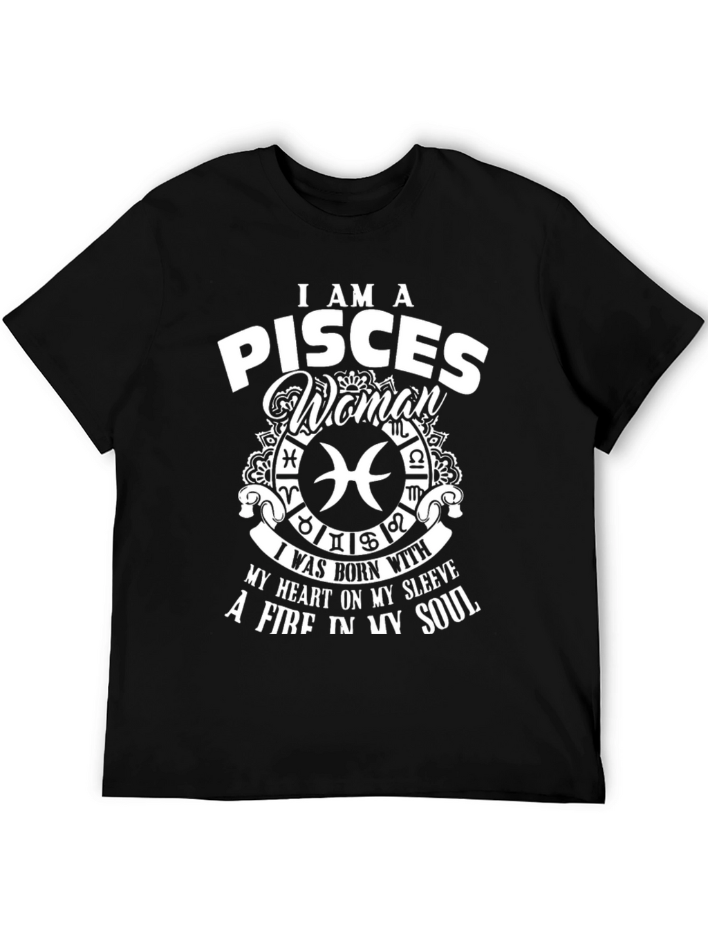 Pisces Woman Graphic Tee - Zodiac Sign Shirt