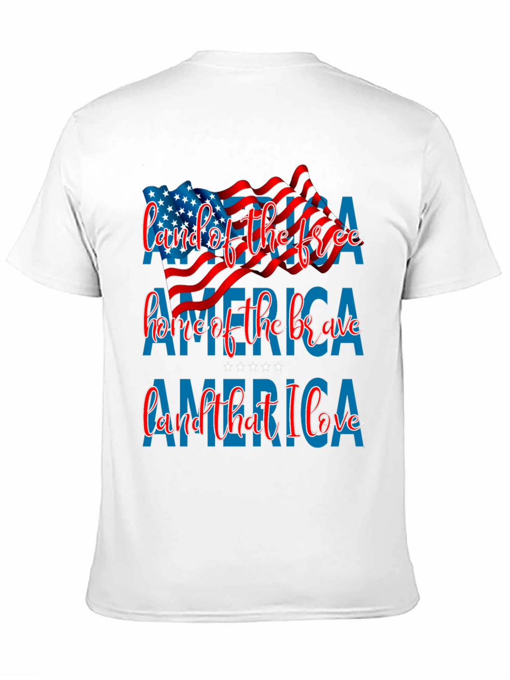 Patriotic America T-Shirt: Land of the Free