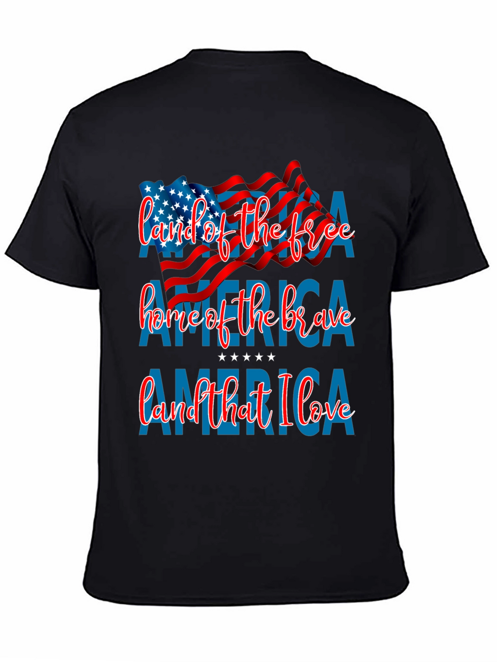 Patriotic America T-Shirt: Land of the Free