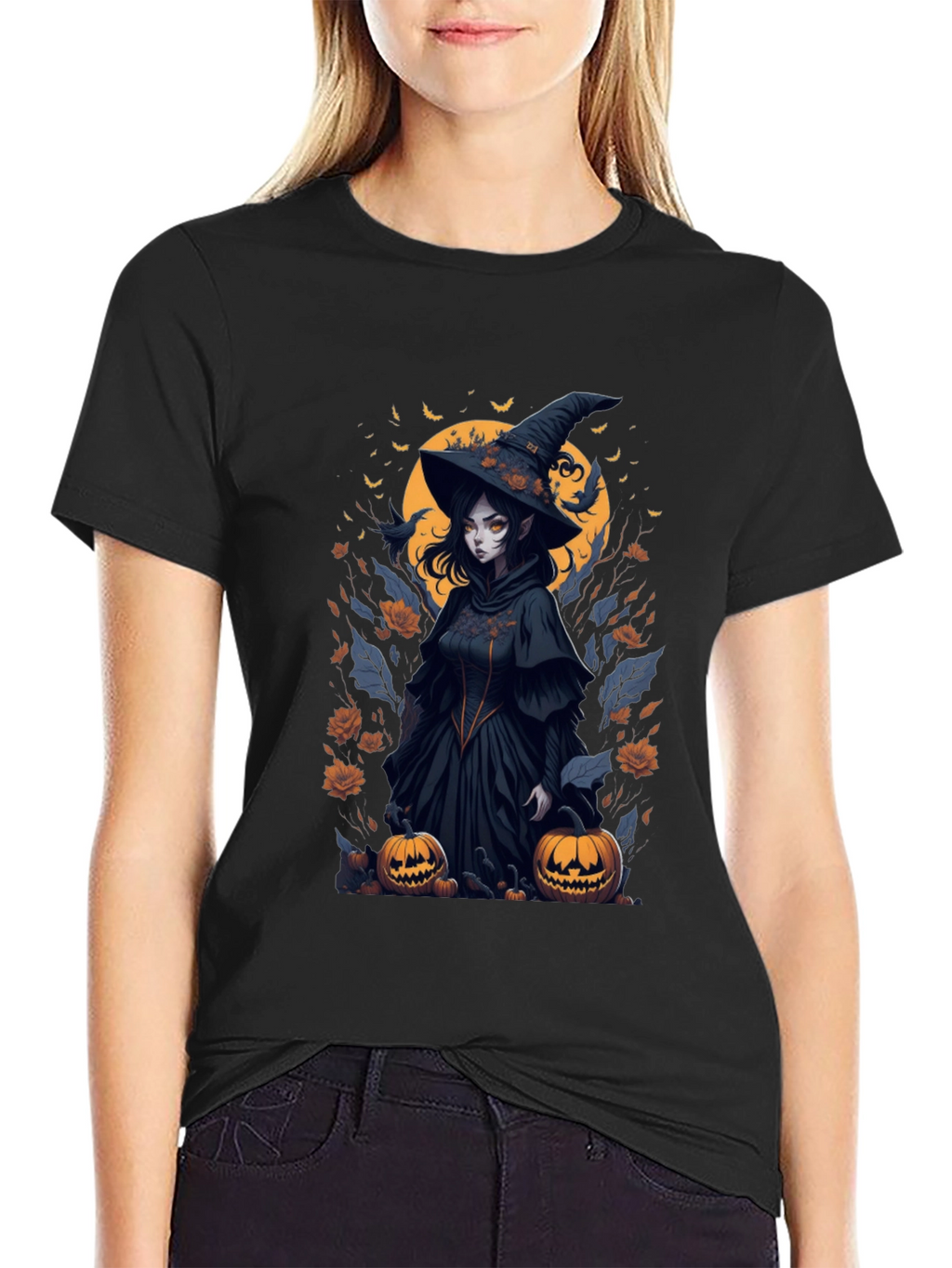 Witch Halloween Graphic Tee - Spooky Season Shirt