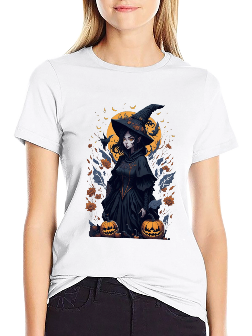 Witch Halloween Graphic Tee - Spooky Season Shirt