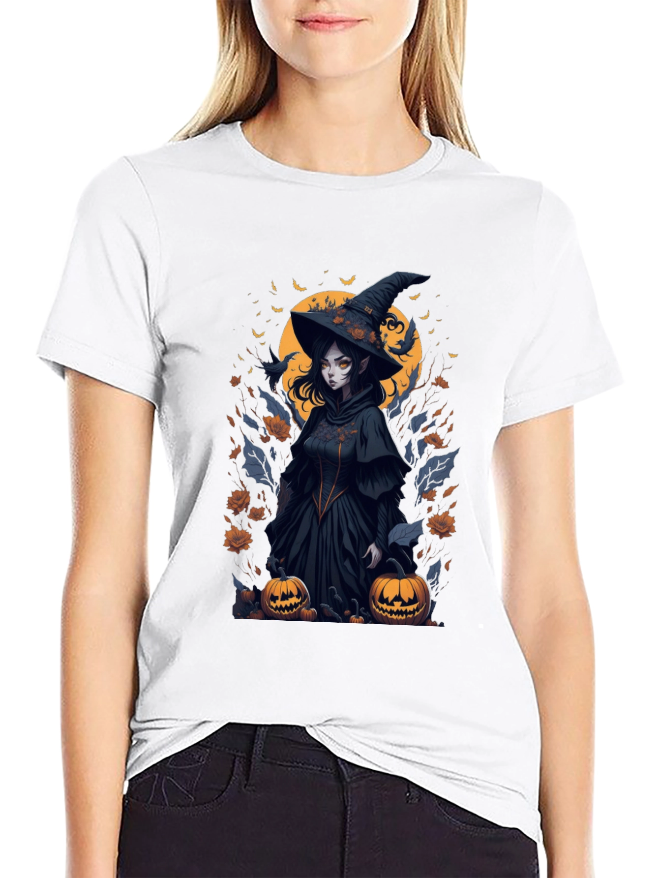Witch Halloween Graphic Tee - Spooky Season Shirt