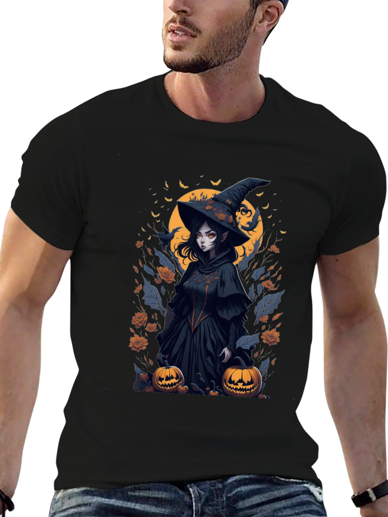Witch Halloween Graphic Tee - Spooky Season Shirt