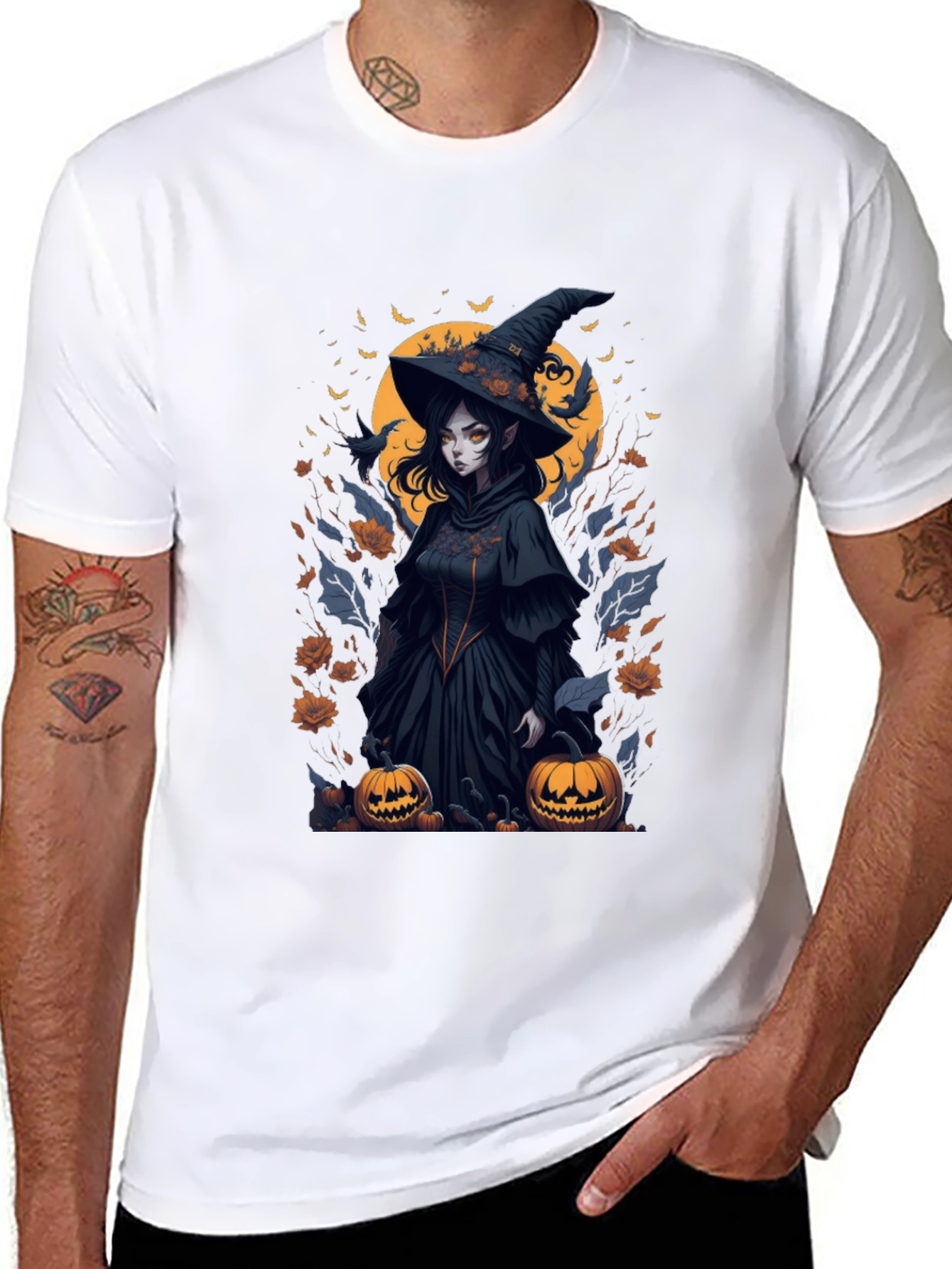 Witch Halloween Graphic Tee - Spooky Season Shirt