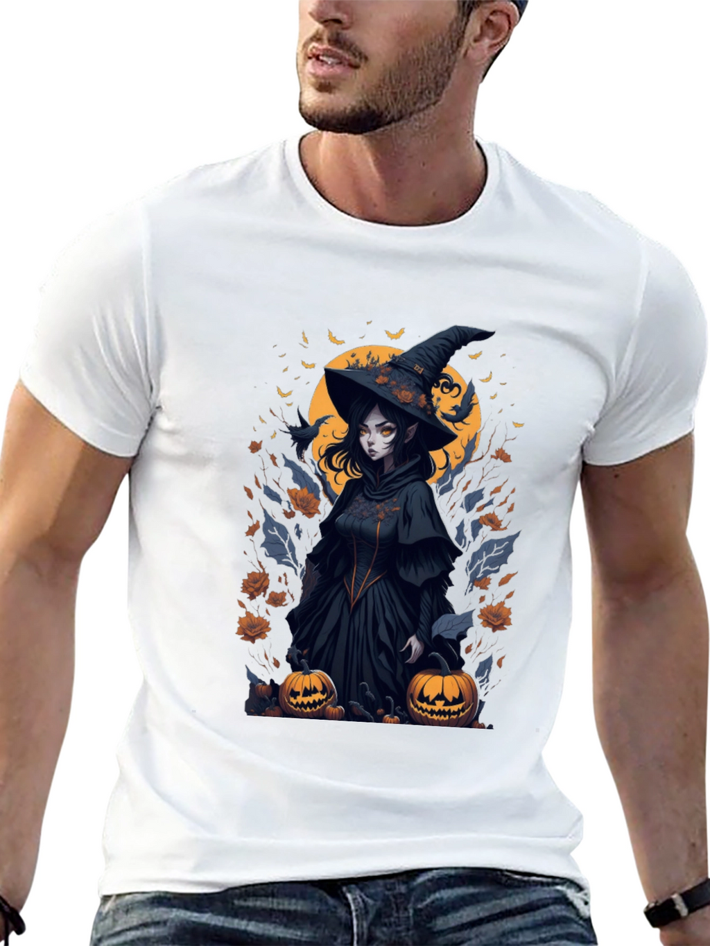Witch Halloween Graphic Tee - Spooky Season Shirt