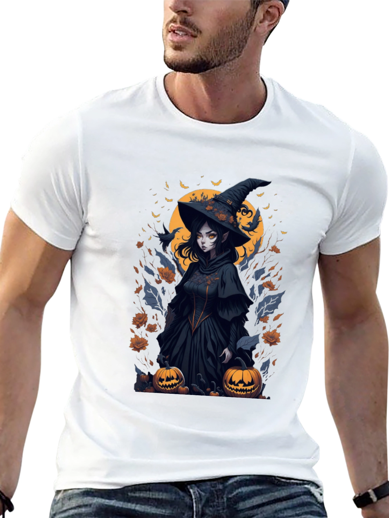 Witch Halloween Graphic Tee - Spooky Season Shirt