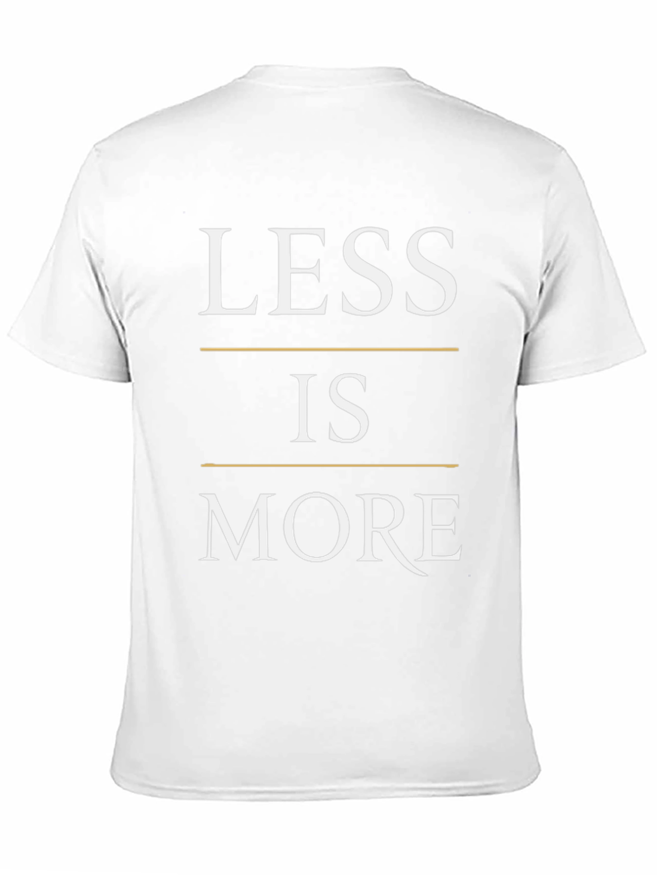 Less is More Graphic T-Shirt - Black Minimalist Design