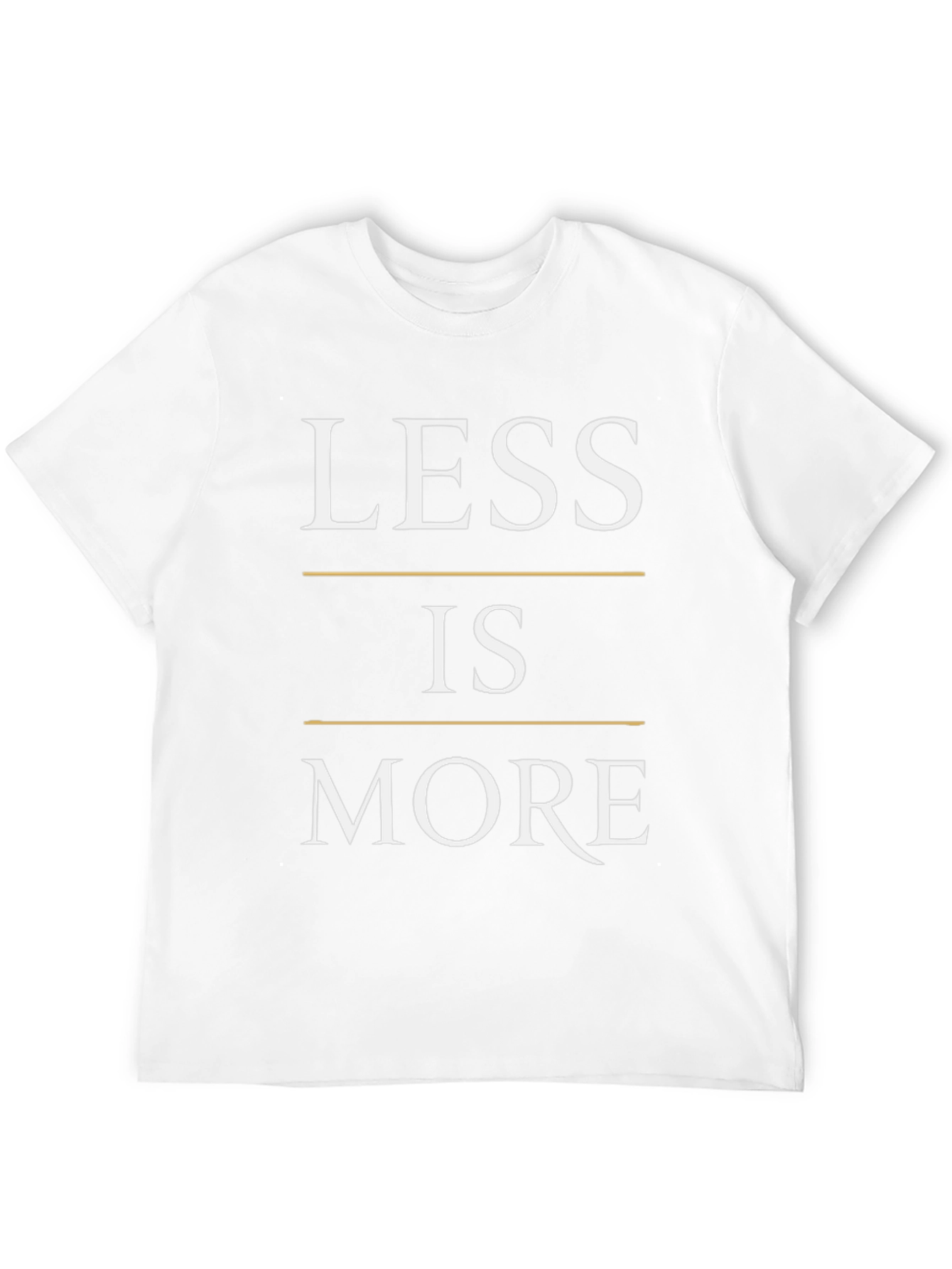Less is More Graphic T-Shirt - Black Minimalist Design