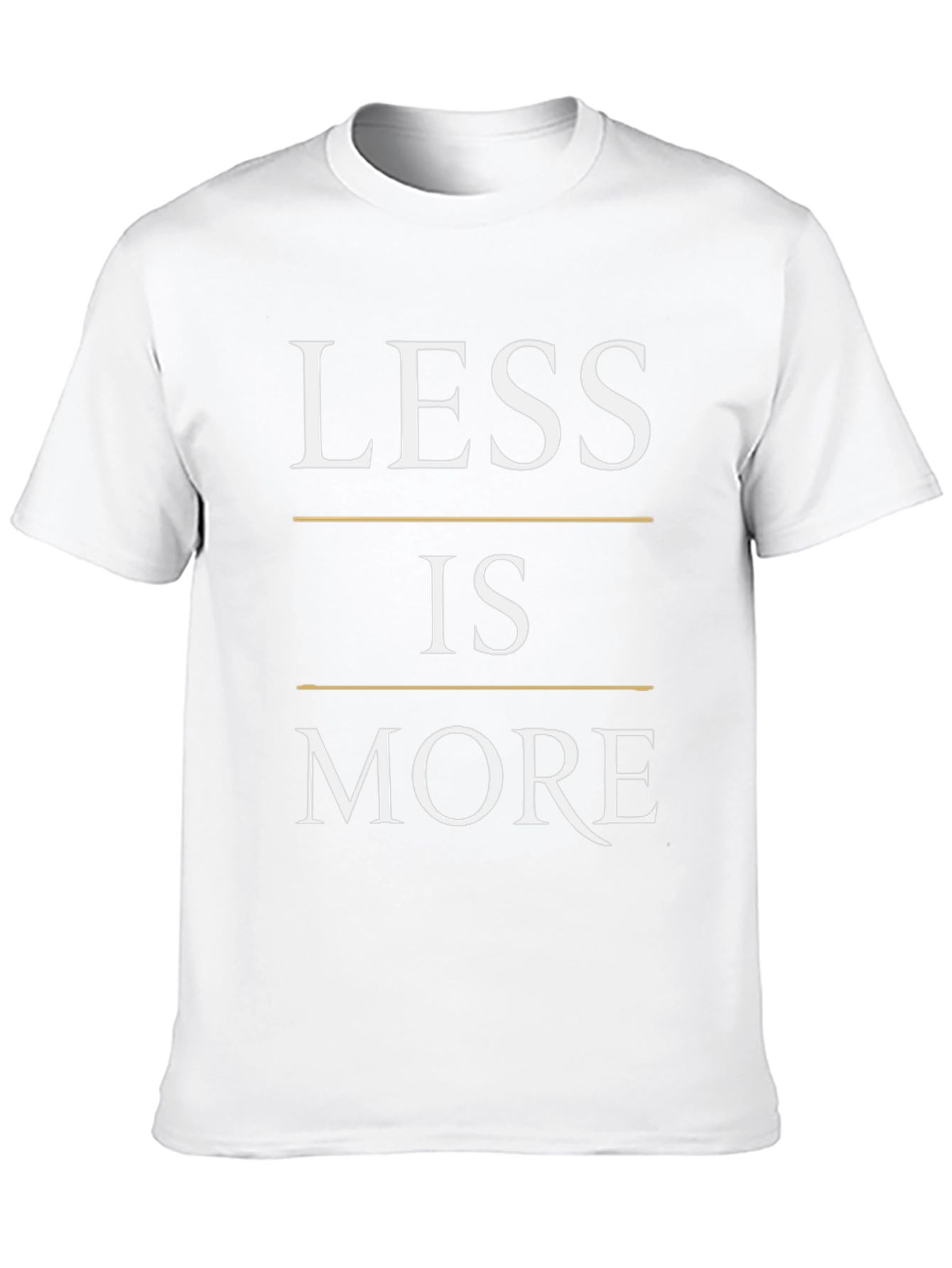 Less is More Graphic T-Shirt - Black Minimalist Design