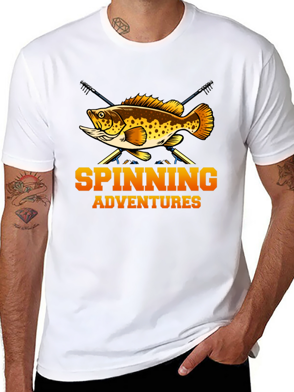Spinning Adventures Fishing T-Shirt - Angler Tee