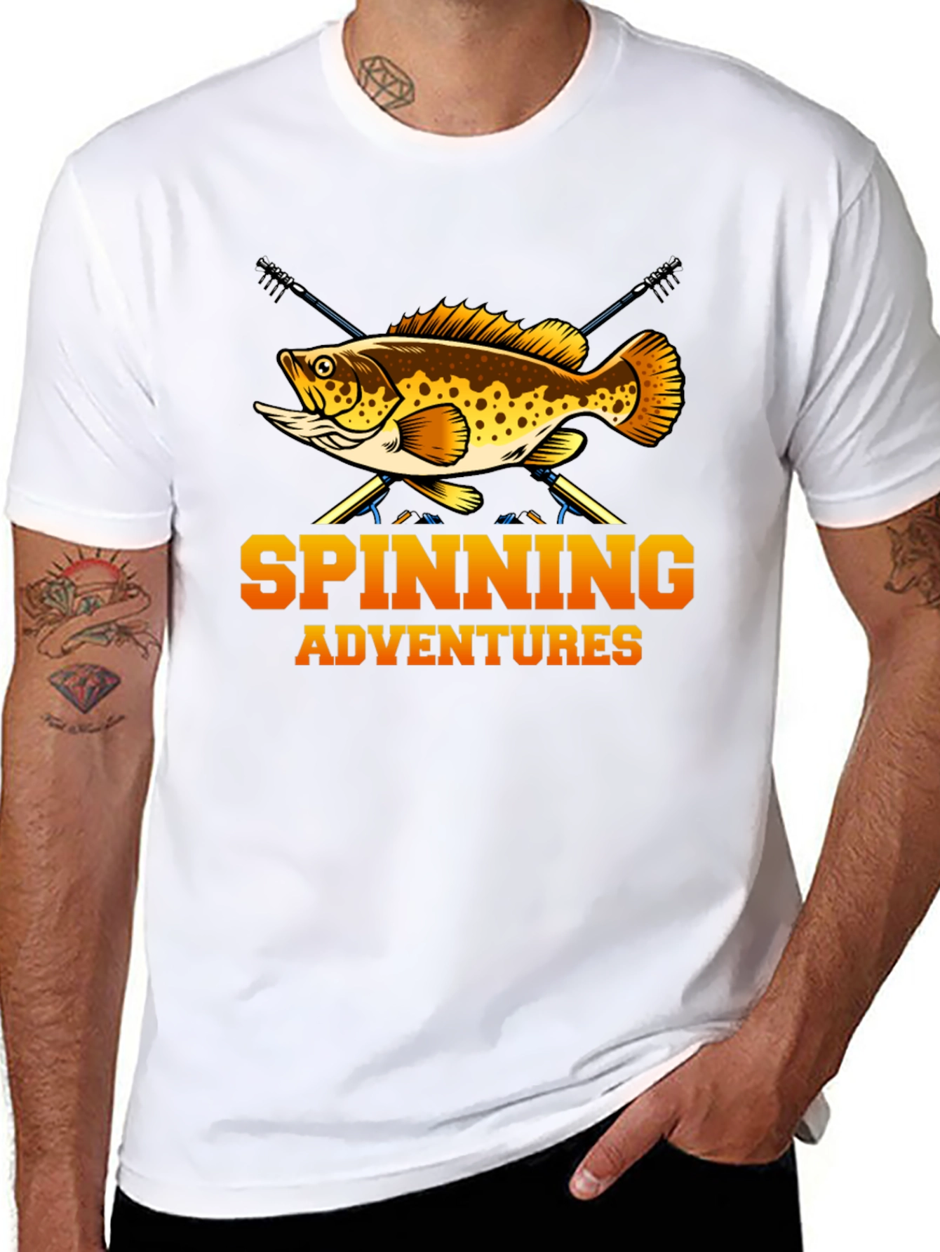 Spinning Adventures Fishing T-Shirt - Angler Tee