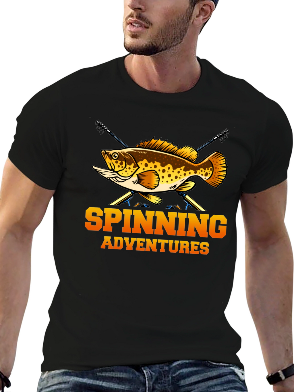 Spinning Adventures Fishing T-Shirt - Angler Tee