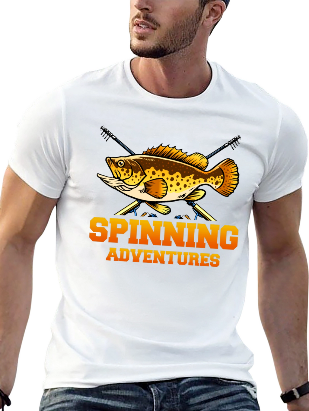 Spinning Adventures Fishing T-Shirt - Angler Tee