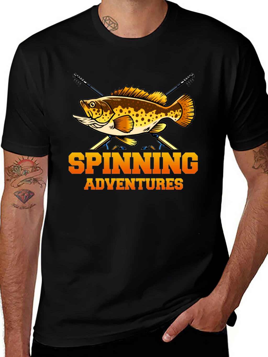 Spinning Adventures Fishing T-Shirt - Angler Tee