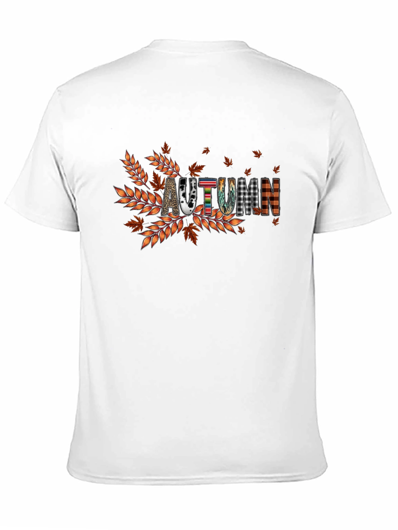 Autumn Graphic Tee - Fall Vibes Black T-Shirt