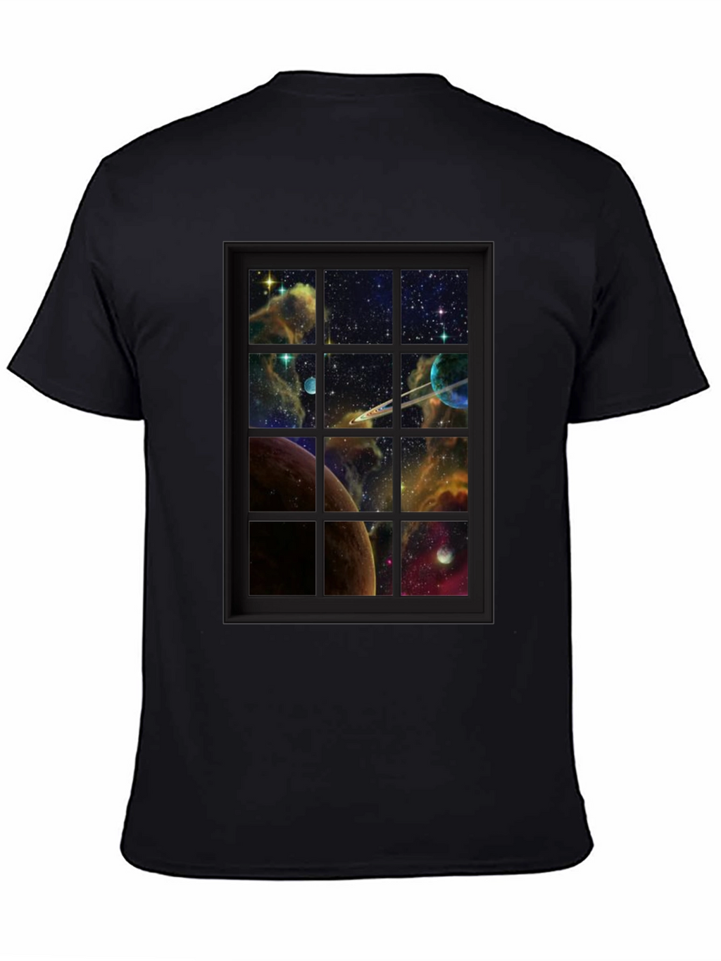 Galaxy Window T-Shirt - Space View Graphic Tee