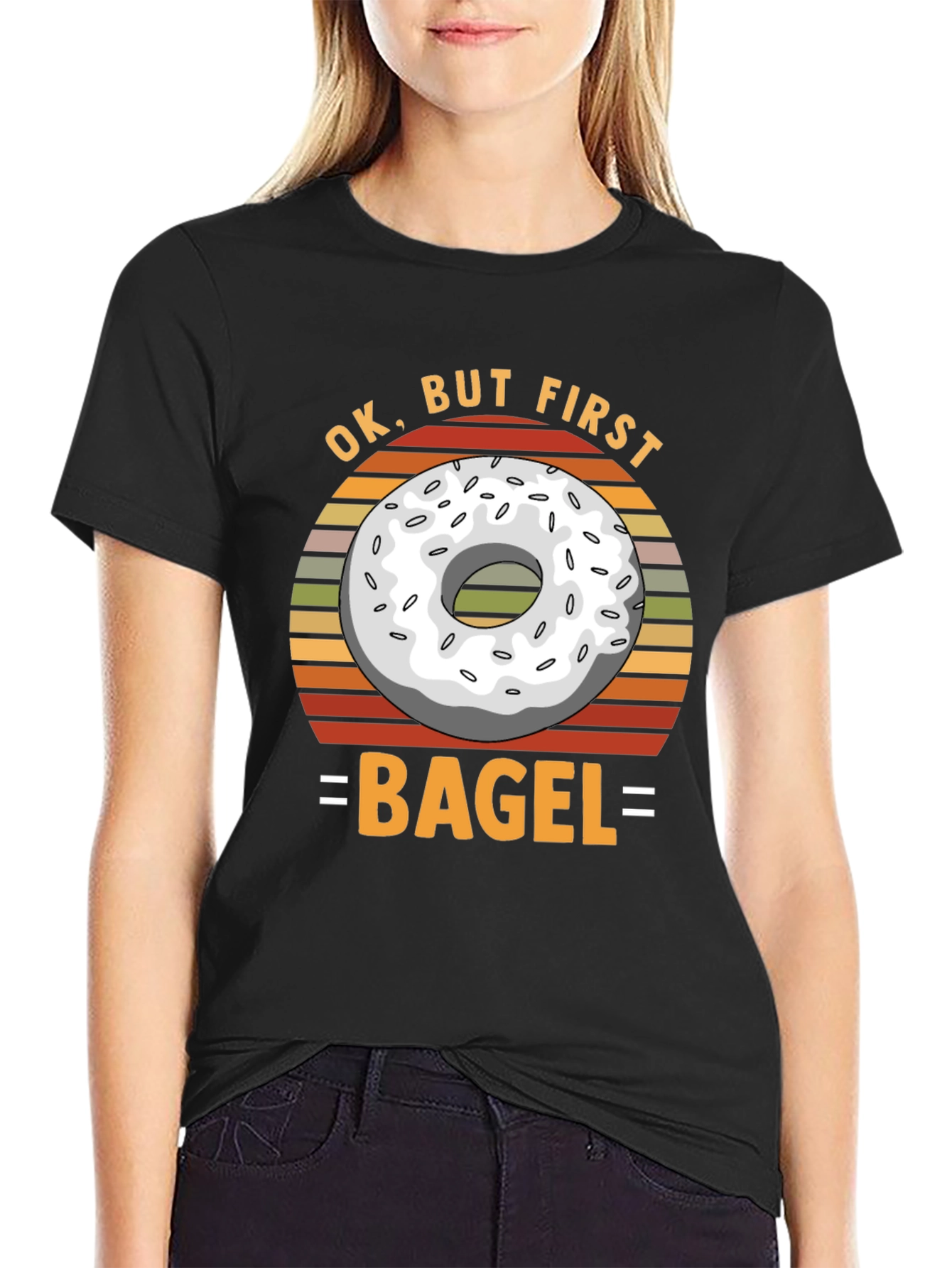 Ok But First Bagel T-Shirt