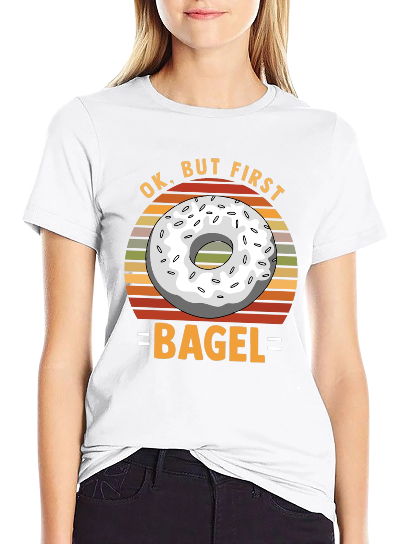 Ok But First Bagel T-Shirt