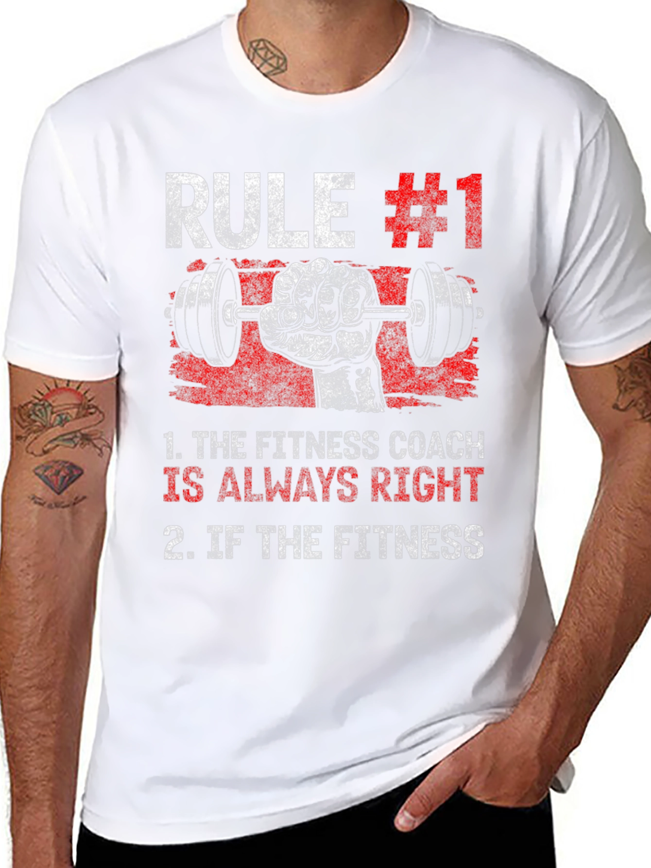 Rule #1 Fitness Coach T-Shirt - Workout Gym Tee