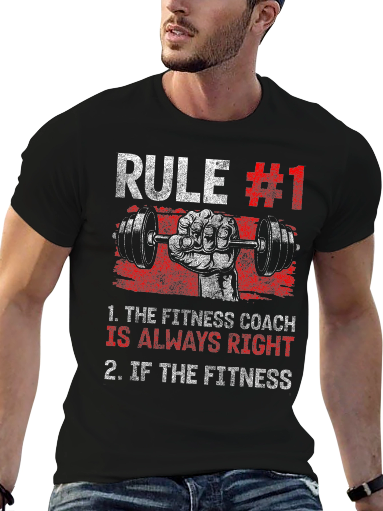 Rule #1 Fitness Coach T-Shirt - Workout Gym Tee