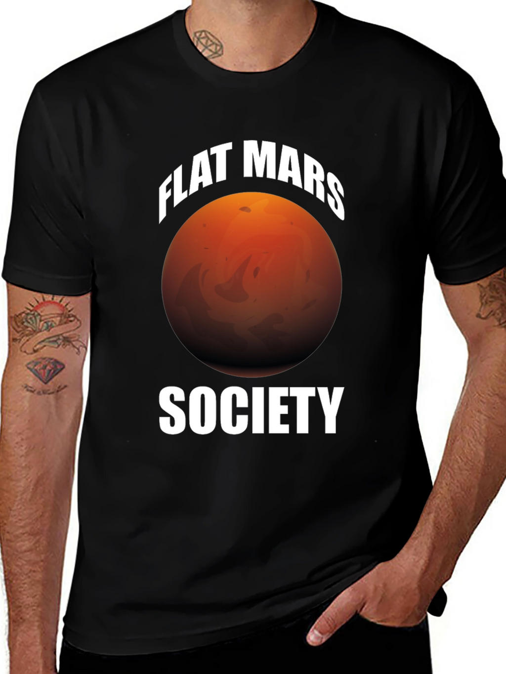 Flat Mars Society Graphic T-Shirt