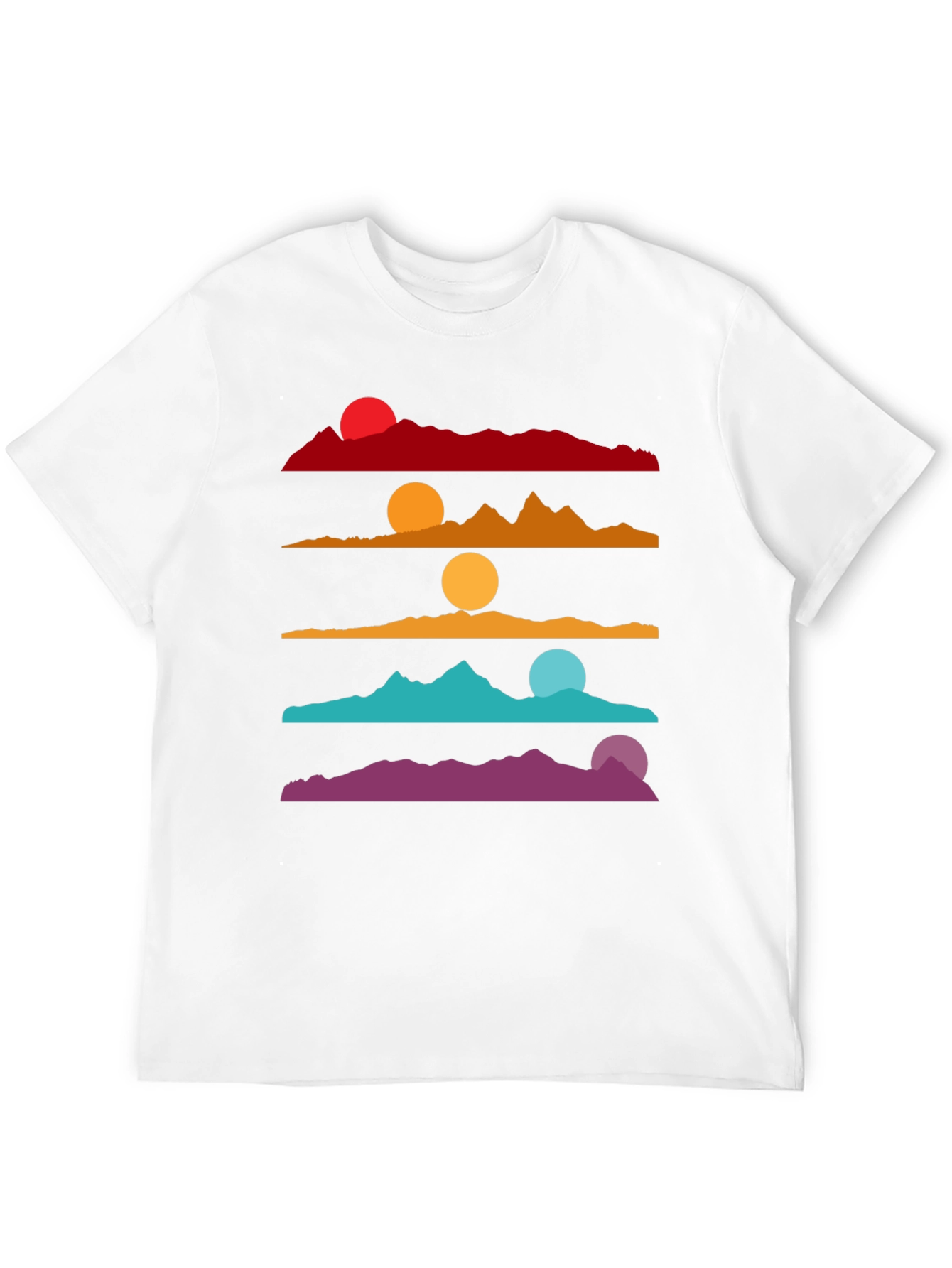 Colorful Sunset Landscape Graphic T-Shirt