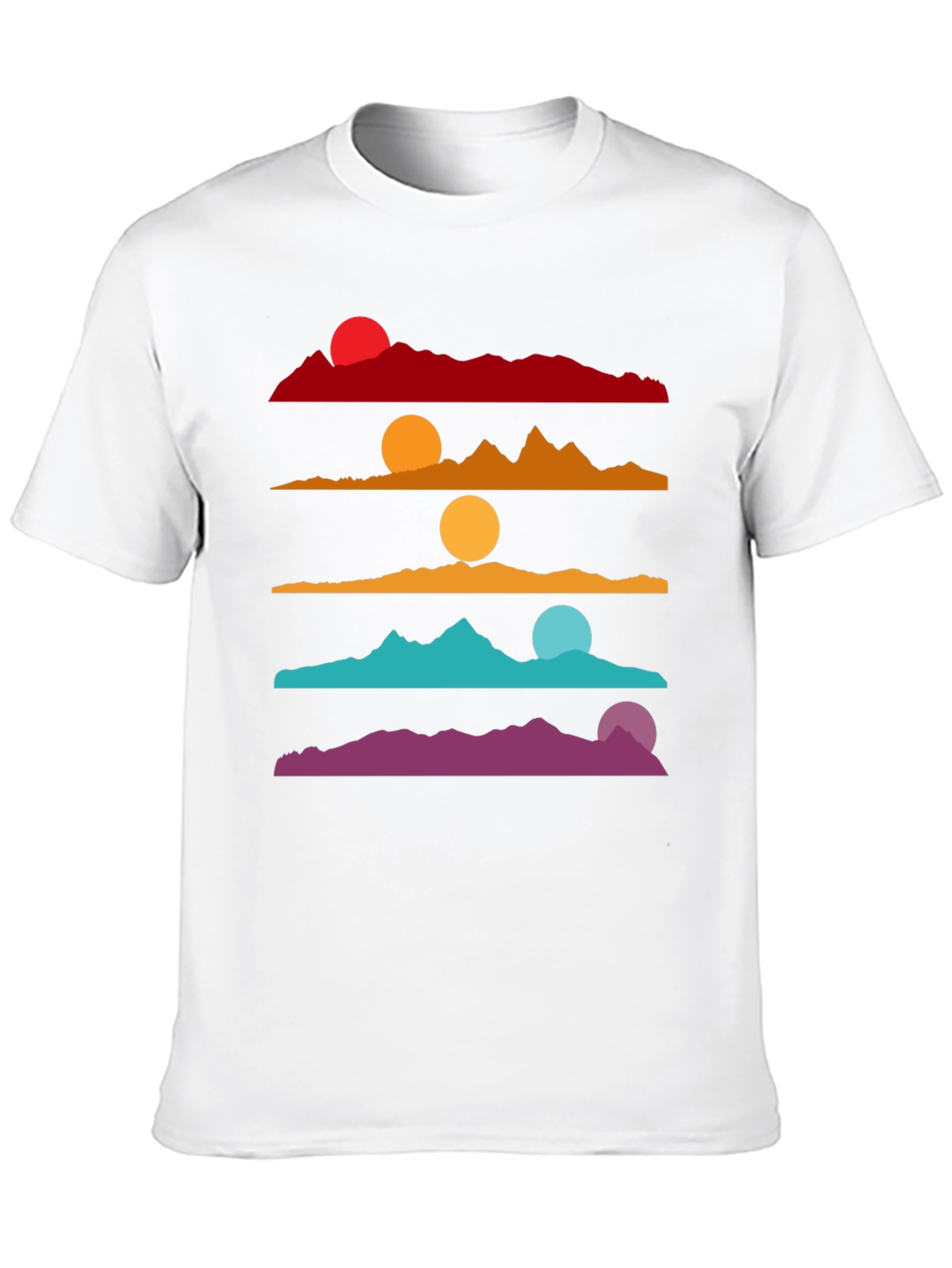 Colorful Sunset Landscape Graphic T-Shirt