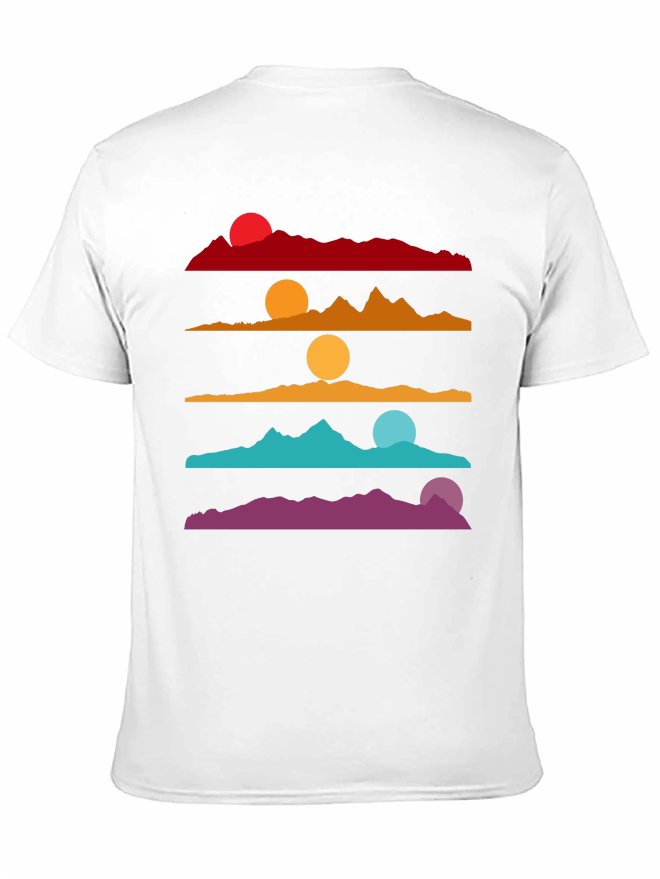 Colorful Sunset Landscape Graphic T-Shirt