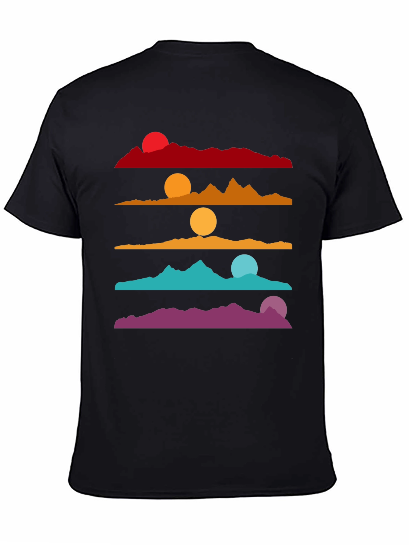 Colorful Sunset Landscape Graphic T-Shirt