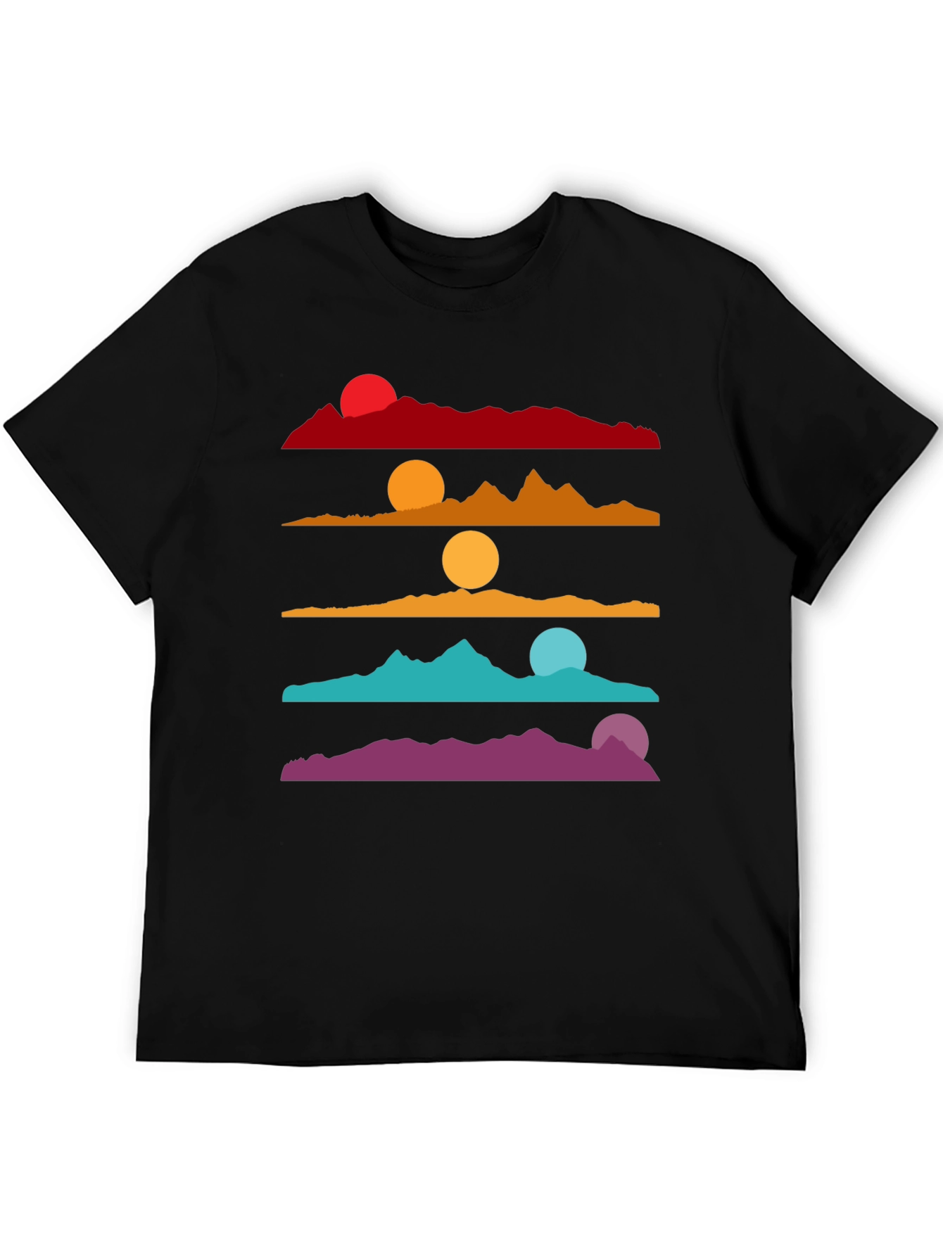 Colorful Sunset Landscape Graphic T-Shirt