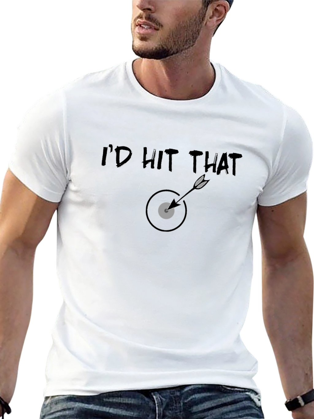 Id Hit That T-Shirt - Funny Arrow Target Tee