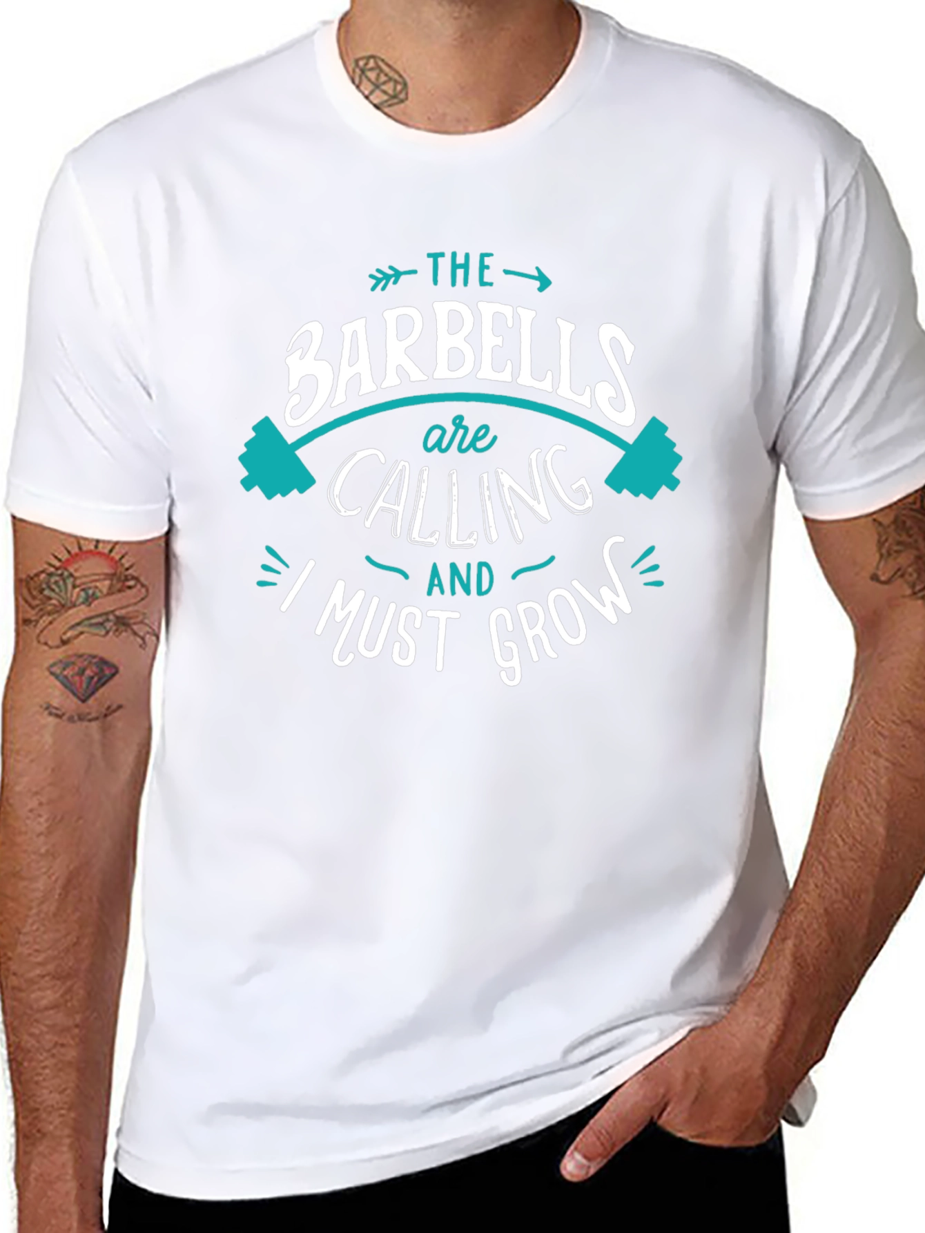 The Barbells Are Calling Mens T-Shirt