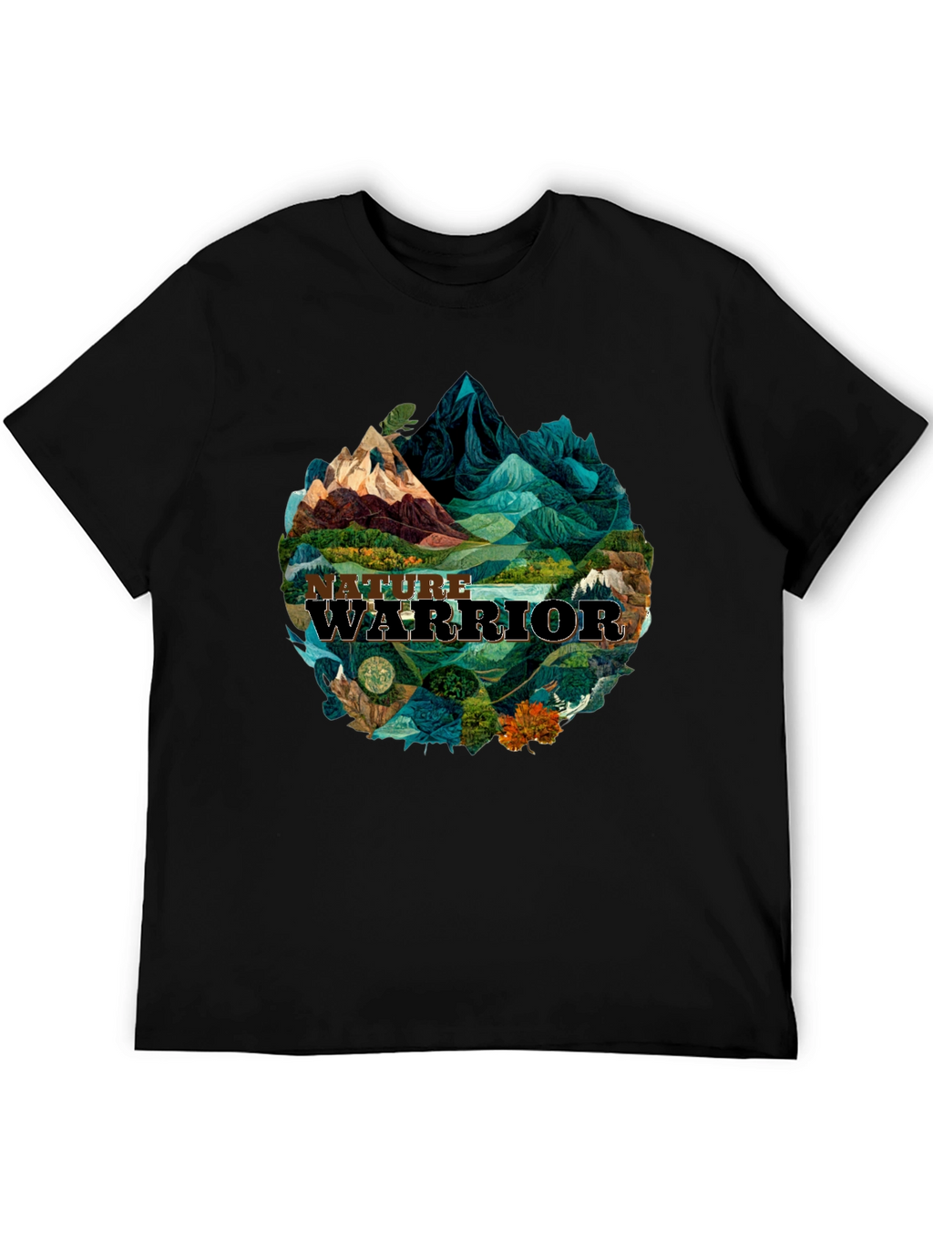 Nature Warrior Graphic Tee - Black