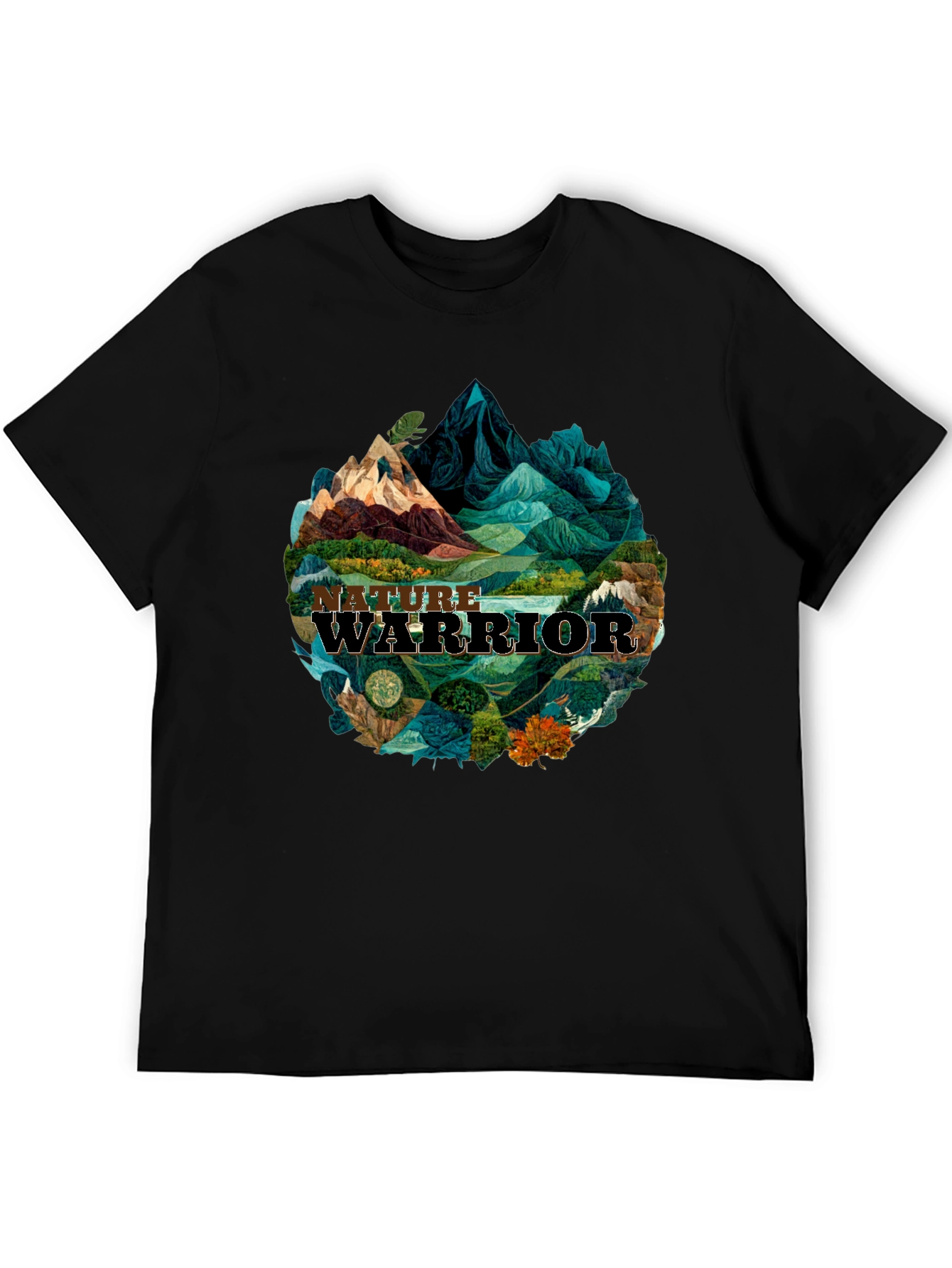 Nature Warrior Graphic Tee - Black