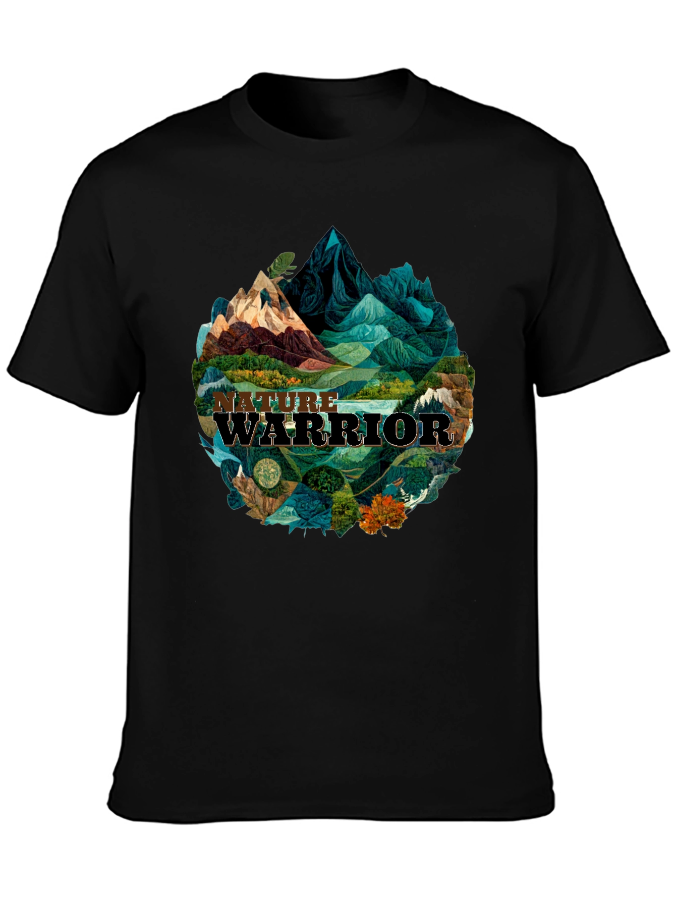 Nature Warrior Graphic Tee - Black