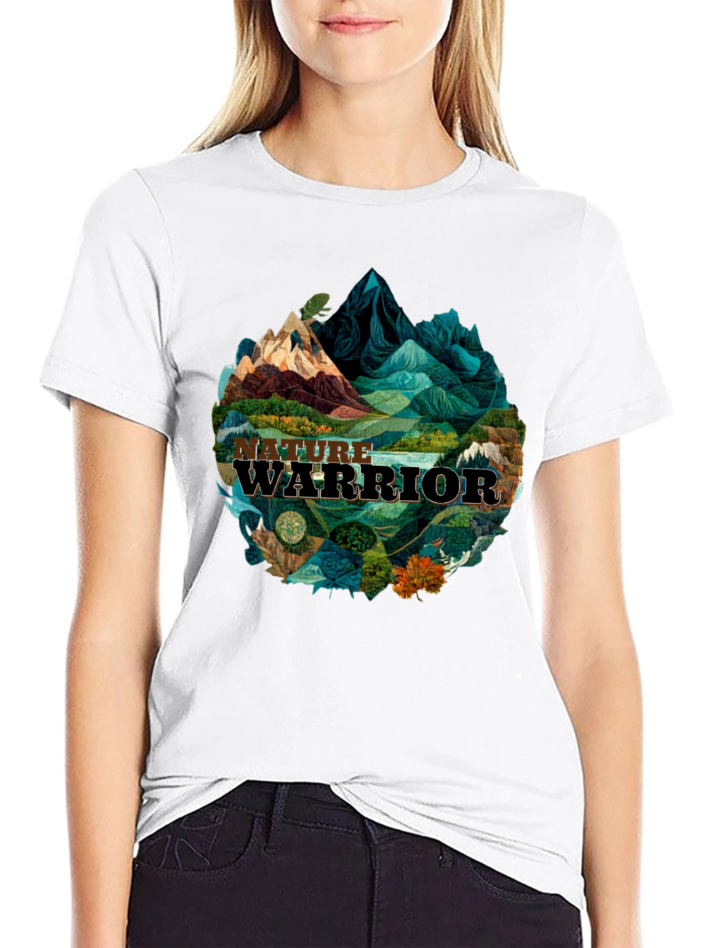 Nature Warrior Graphic Tee - Black