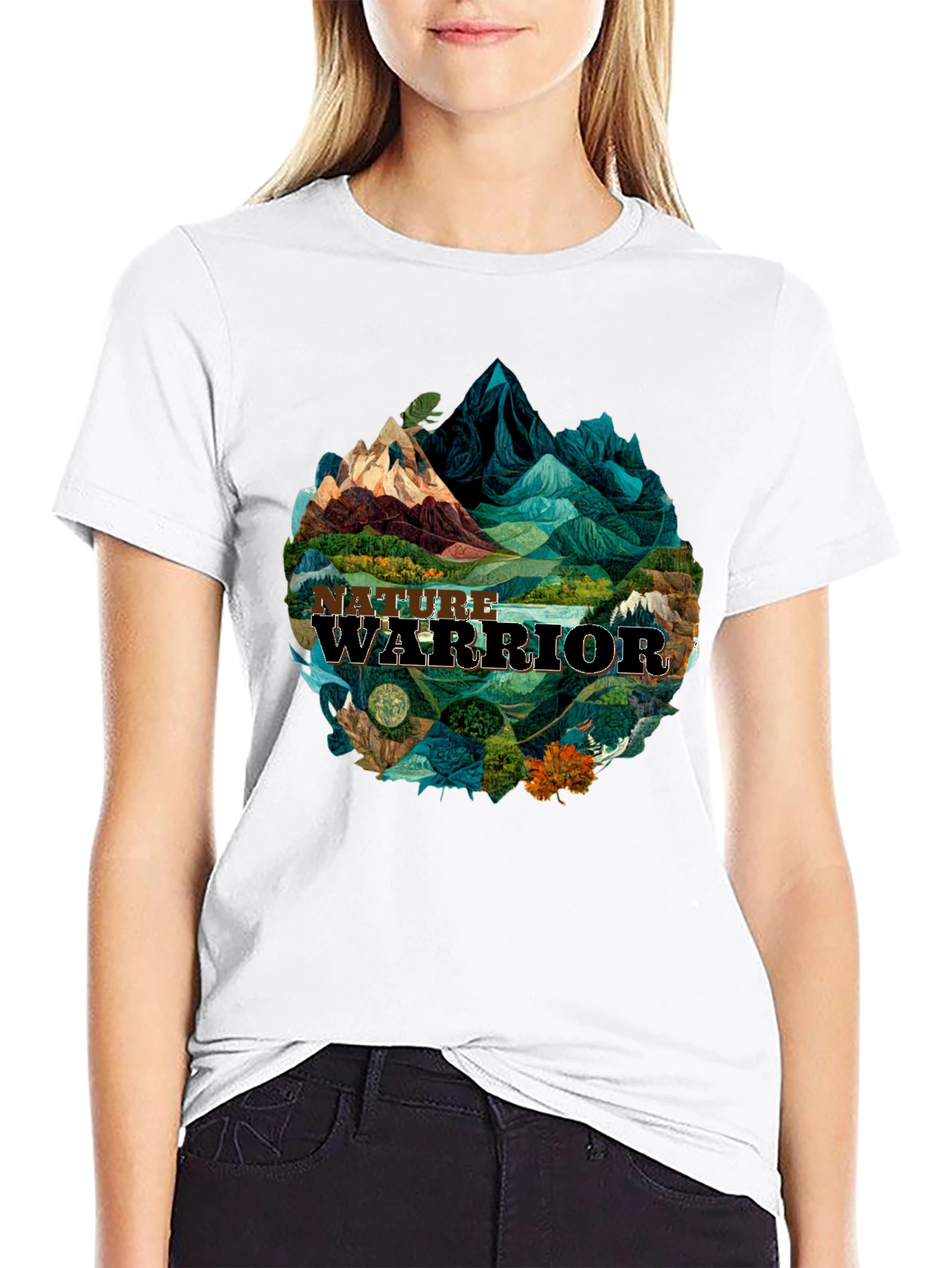 Nature Warrior Graphic Tee - Black