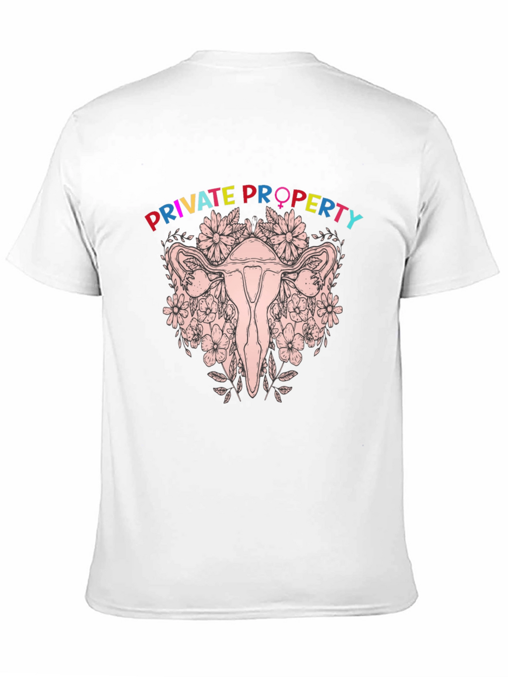 Private Property Uterus Graphic Tee - Black