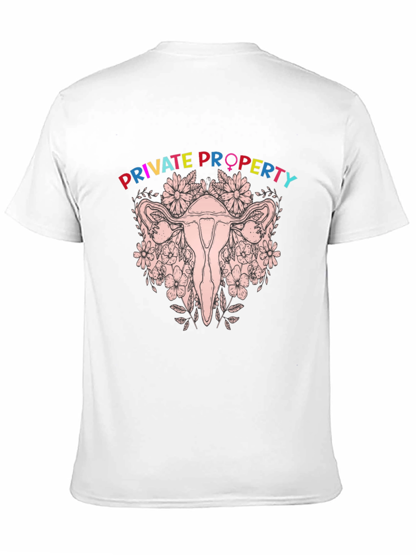 Private Property Uterus Graphic Tee - Black
