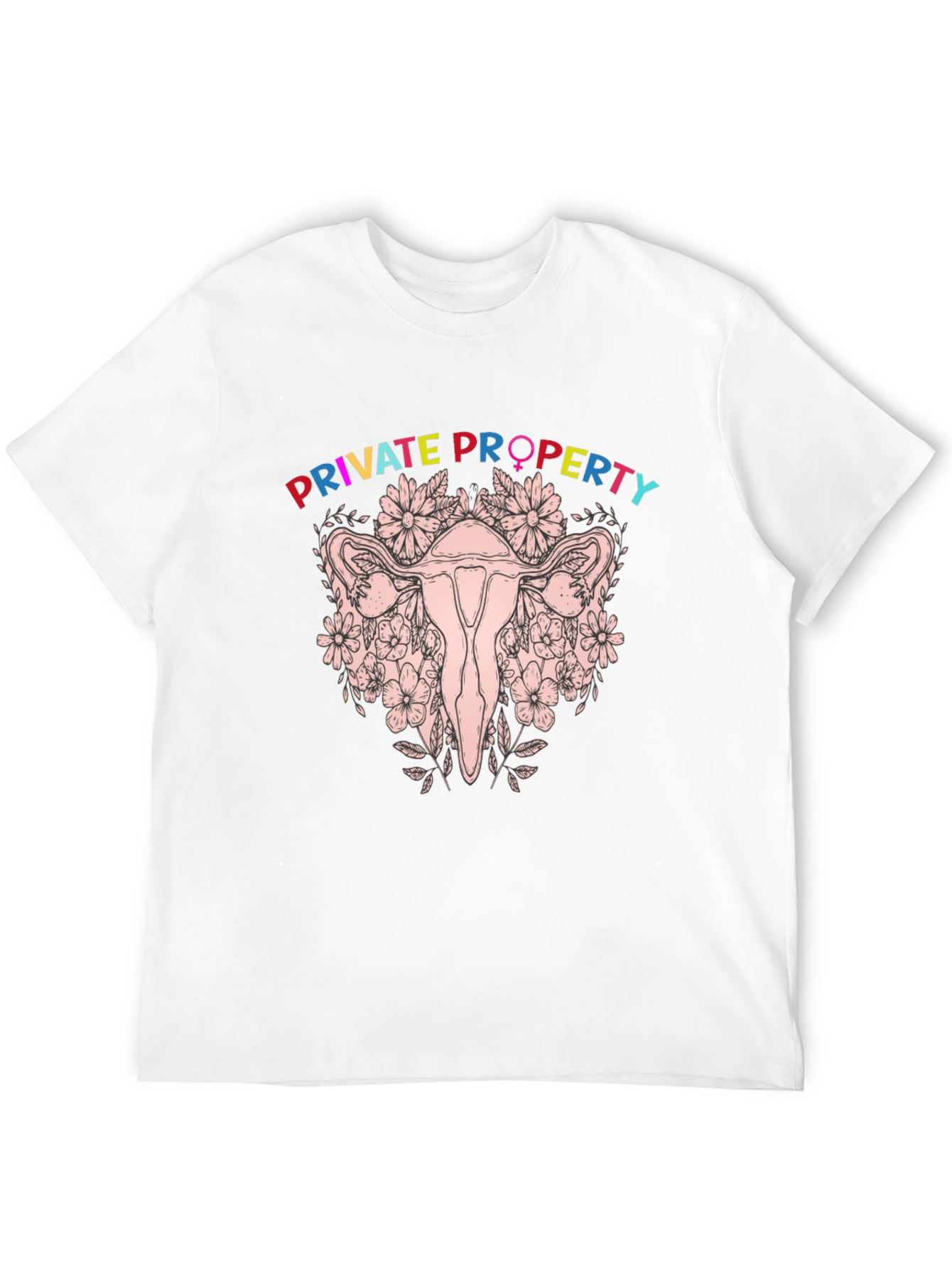 Private Property Uterus Graphic Tee - Black