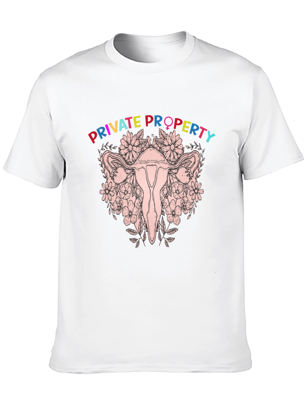 Private Property Uterus Graphic Tee - Black