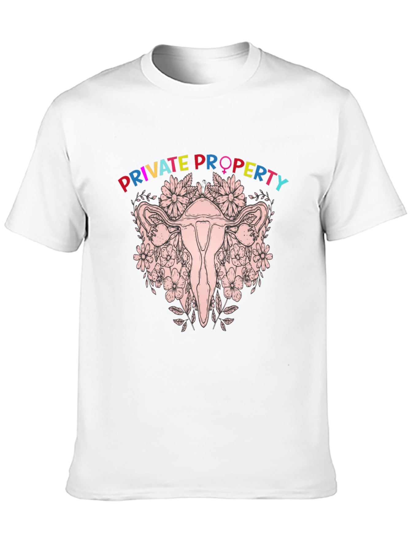 Private Property Uterus Graphic Tee - Black