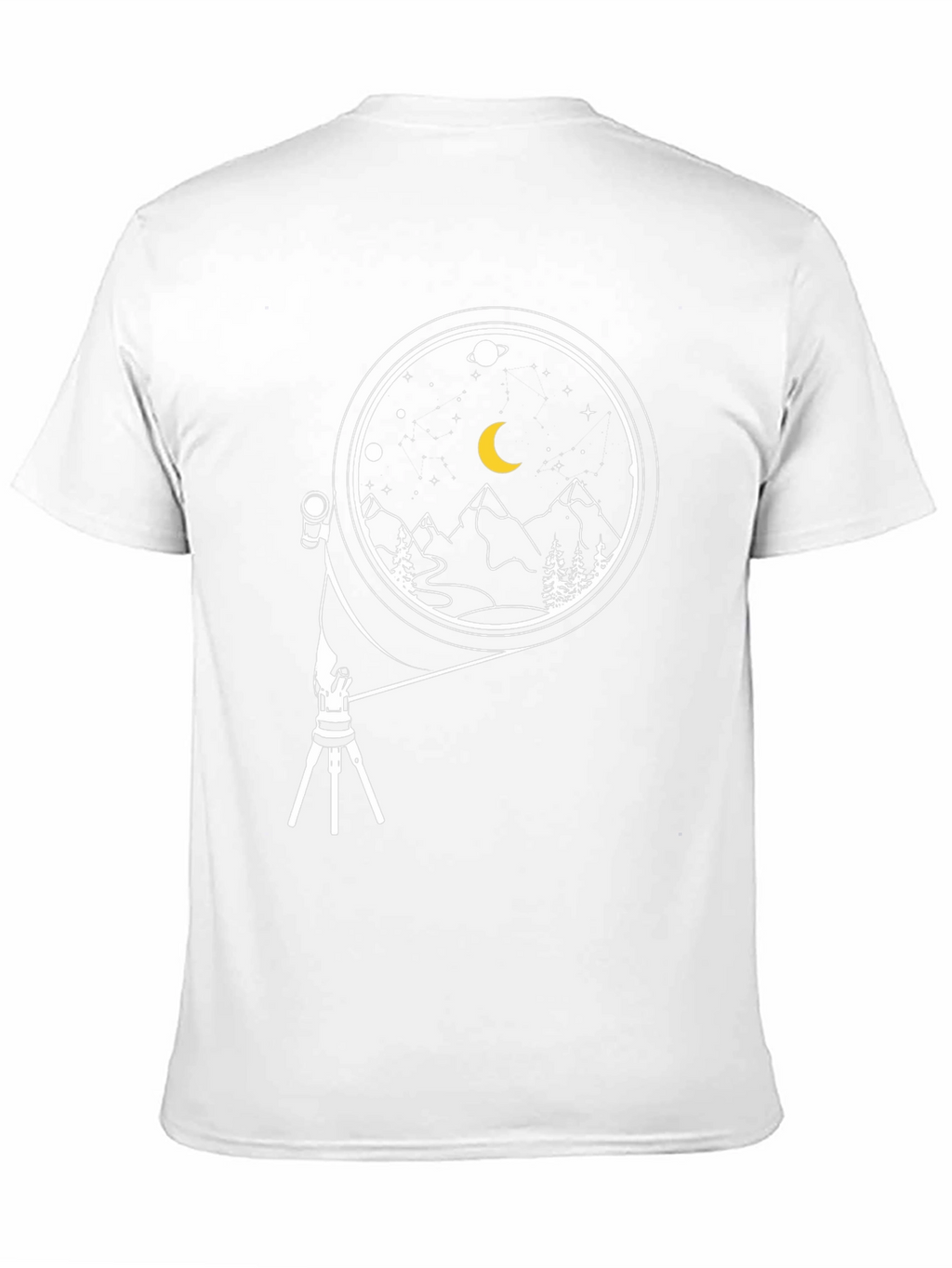Night Sky Telescope Graphic Tee