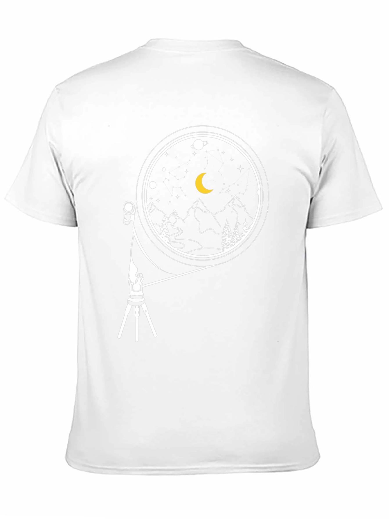 Night Sky Telescope Graphic Tee