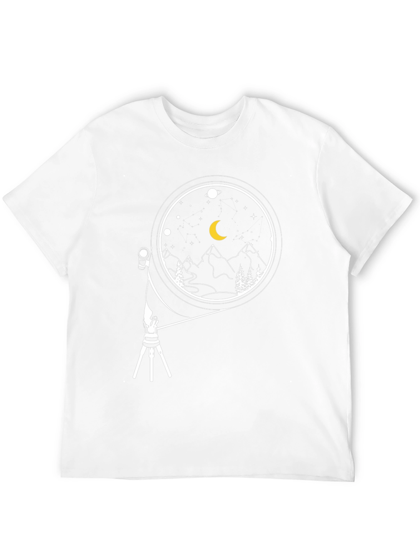 Night Sky Telescope Graphic Tee