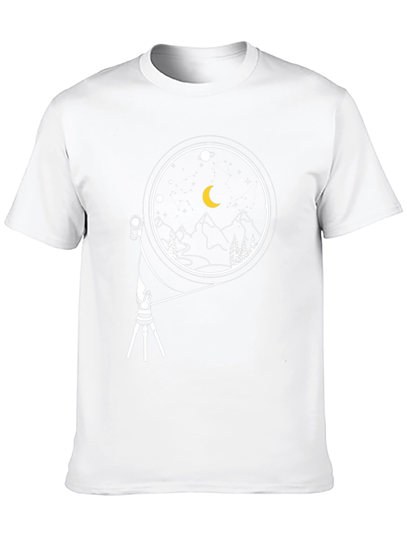 Night Sky Telescope Graphic Tee