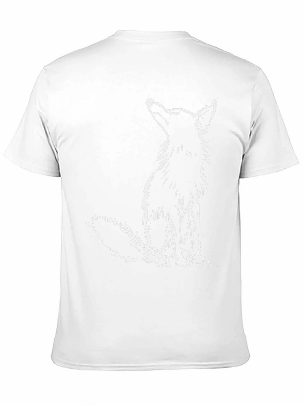 Fox Graphic Tee - Black Cotton Casual Wear