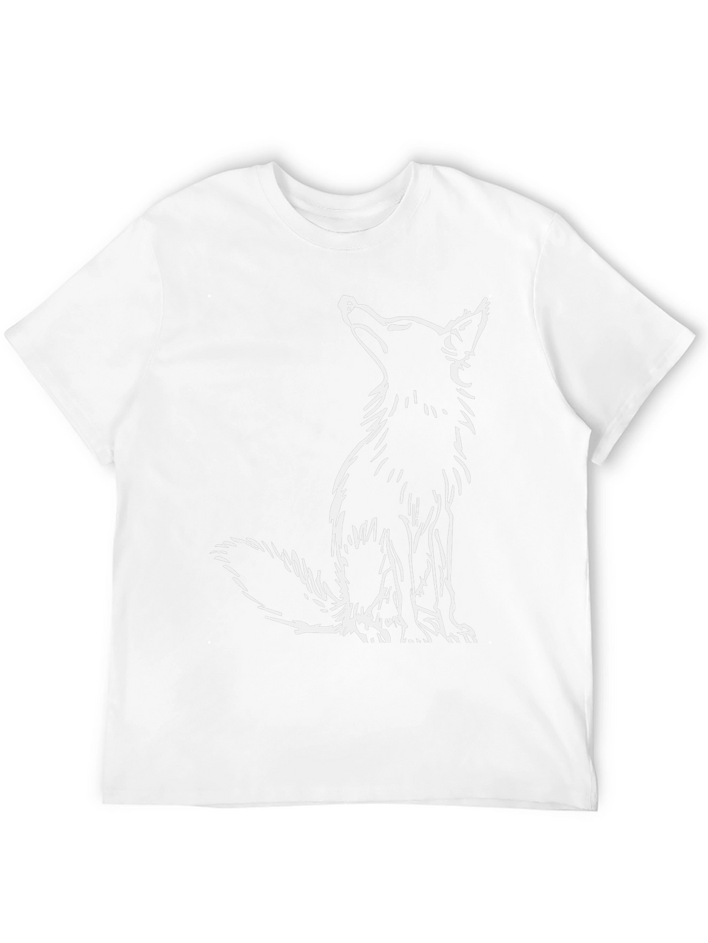 Fox Graphic Tee - Black Cotton Casual Wear