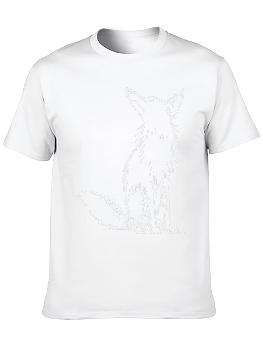 Fox Graphic Tee - Black Cotton Casual Wear