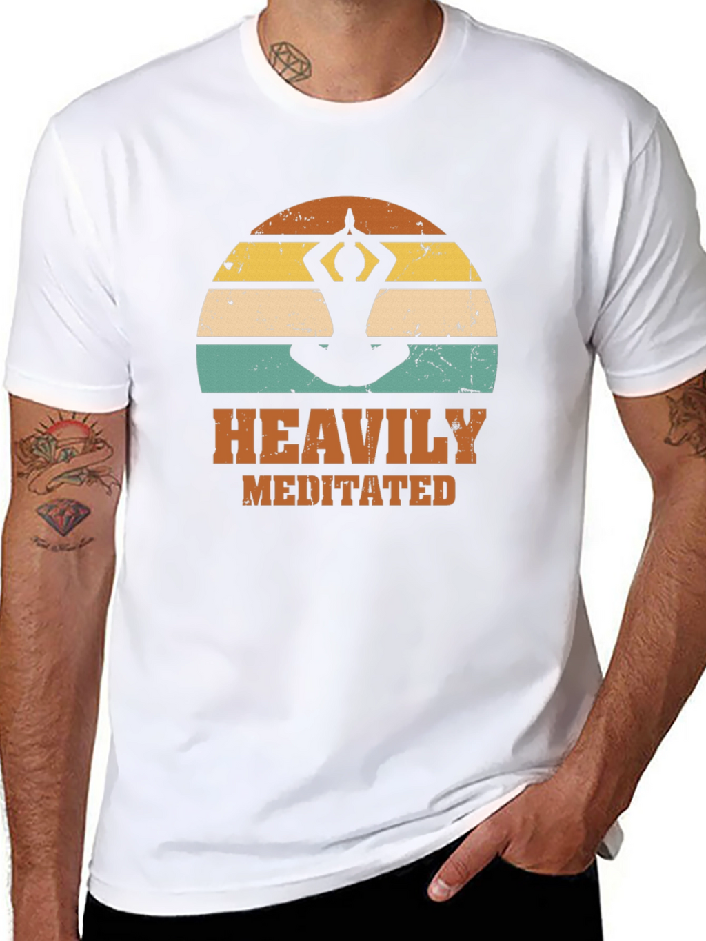 Heavily Meditated Yoga Tee - Relaxed Fit